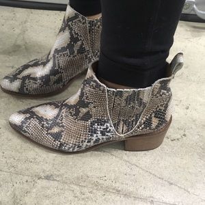 Office London snakeskin boots